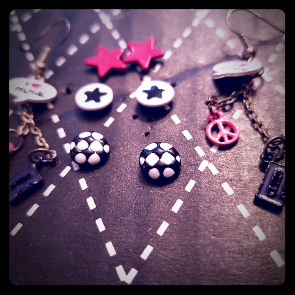 Free Rock out girl! Earrings bundle